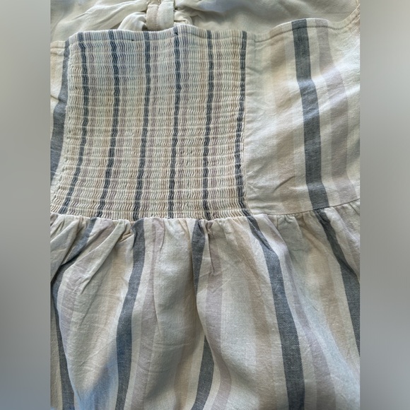 Forever 21 Striped Linen Blend Midi Dress Size M - Picture 7 of 11